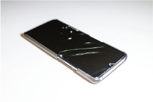 Smartphone met defect scherm